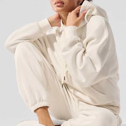 alo Women's Accolade Hoodie Ivory