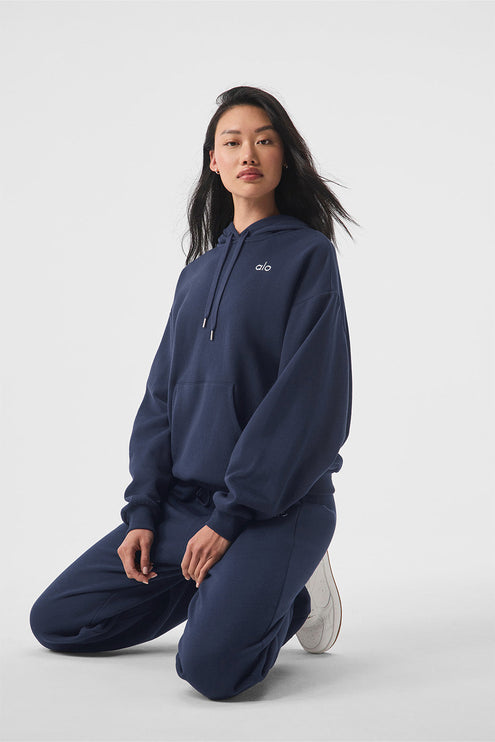 alo Women's Accolade Hoodie Navy