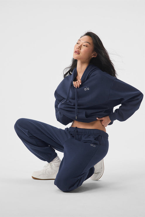 alo Women's Accolade Hoodie Navy