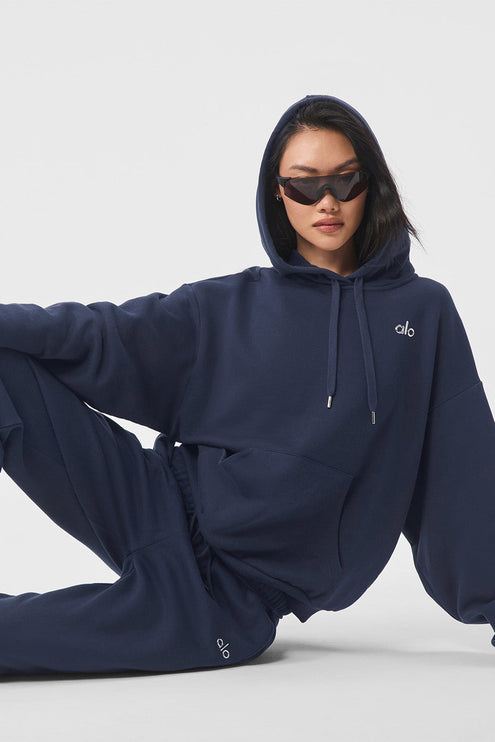 alo Women's Accolade Hoodie Navy