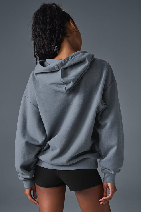 alo Women's Accolade Hoodie Steel Grey