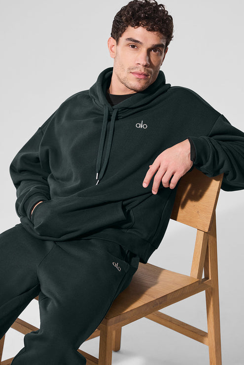 alo Men's Accolade Hoodie - Charcoal Green
