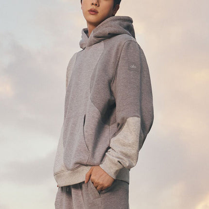 alo Men's Make Waves Hoodie - Athletic Heather Grey Tonal