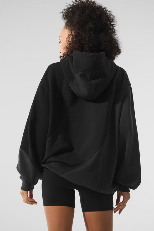 alo Women's Make Waves Hoodie - Vintage Black Tonal