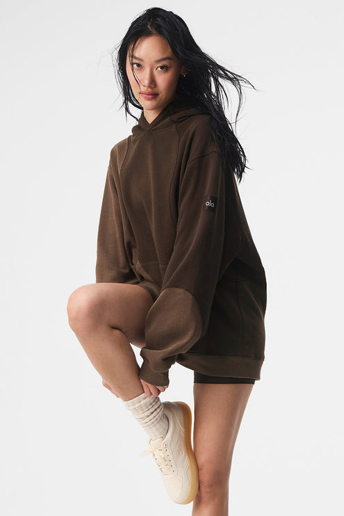 alo Women's Make Waves Hoodie - Espresso Tonal