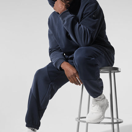 alo Men's Make Waves Hoodie - Navy Tonal