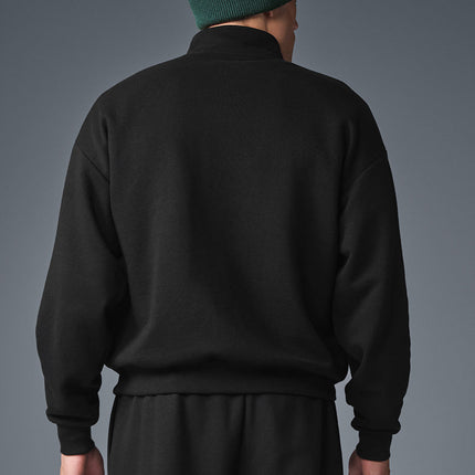 alo Men's Accolade 1/4 Zip Pullover - Black