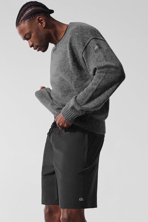 alo Men's New Class Cashmere Crewneck Sweater - Platinum Grey