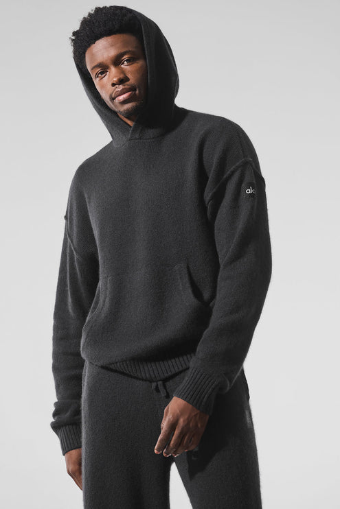 alo Men's New Class Cashmere Hoodie - Black
