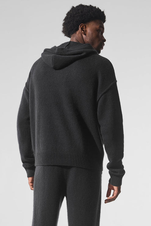 alo Men's New Class Cashmere Hoodie - Black