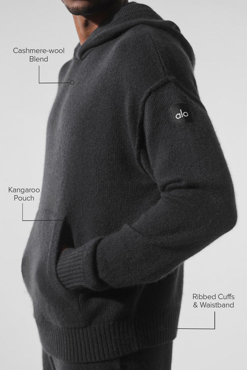 alo Men's New Class Cashmere Hoodie - Black