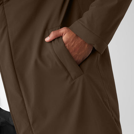 alo Men's Signature Overcoat - Espresso
