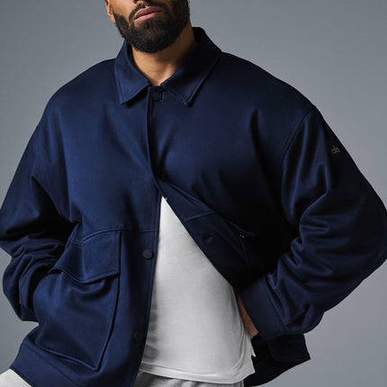 alo Men's Unisex One Up Jacket - Navy