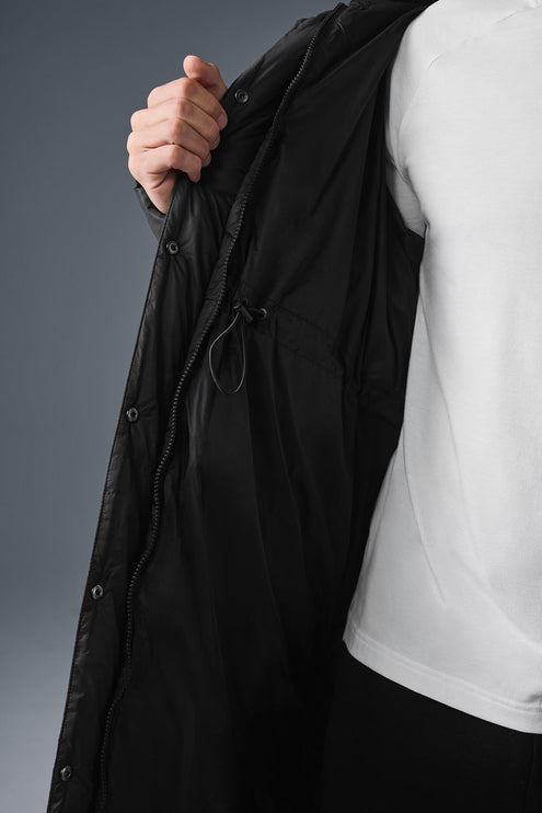alo Men's Gold Rush Puffer Trench - Black