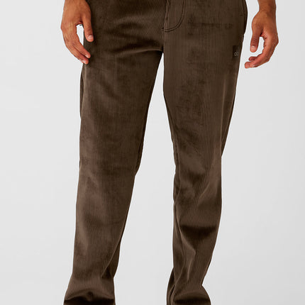 alo Men's Velour Baller Pant - Espresso