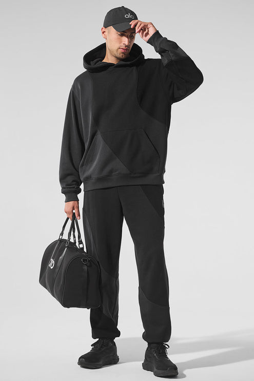 alo Men's Make Waves Sweatpant - Vintage Black Tonal