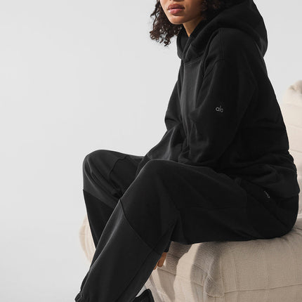 alo Women's Make Waves Sweatpant - Vintage Black Tonal