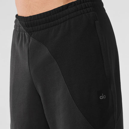 alo Men's Make Waves Sweatpant - Vintage Black Tonal