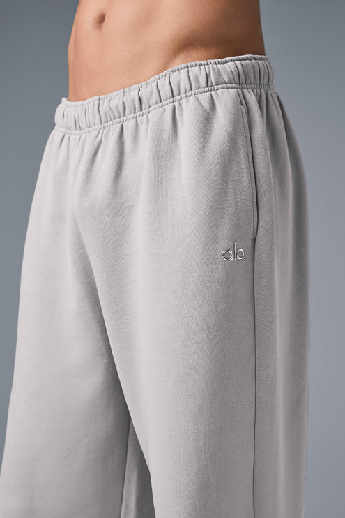alo Men's Washed Accolade Straight Leg Sweatpant - Grey Sky Wash