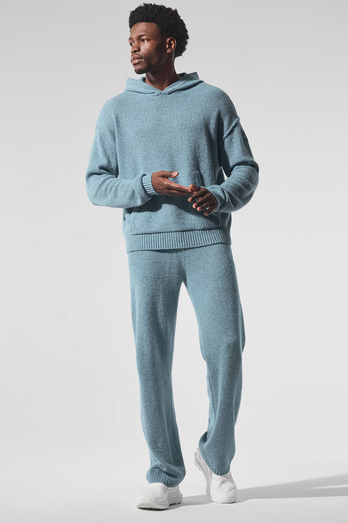 alo Men's New Class Cashmere Sweatpant - Celestial Blue Granite Heather