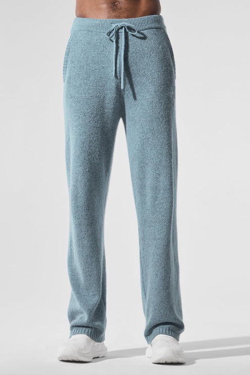 alo Men's New Class Cashmere Sweatpant - Celestial Blue Granite Heather
