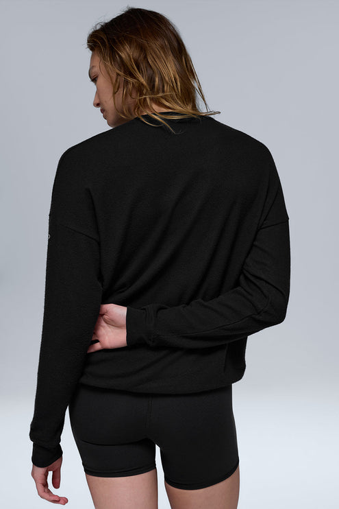 alo Women's Soho Pullover - Black