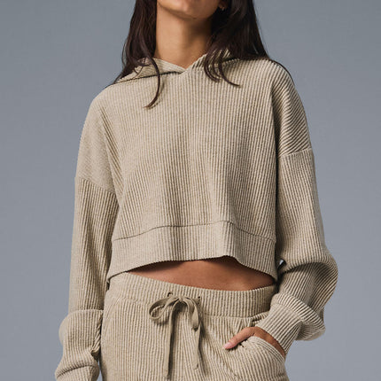 alo Women's Muse Hoodie - Gravel Heather