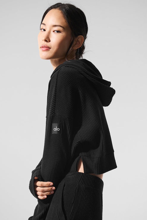 alo Women's Muse Hoodie - Black
