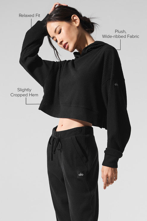 alo Women's Muse Hoodie - Black