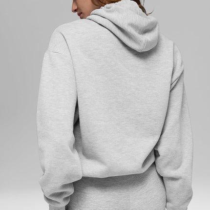 alo Women's Accolade Hoodie Athletic Heather Grey