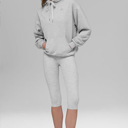 alo Women's Accolade Hoodie Athletic Heather Grey