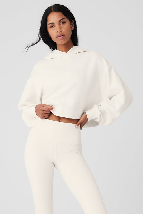 alo Women's Bae Hoodie - Ivory