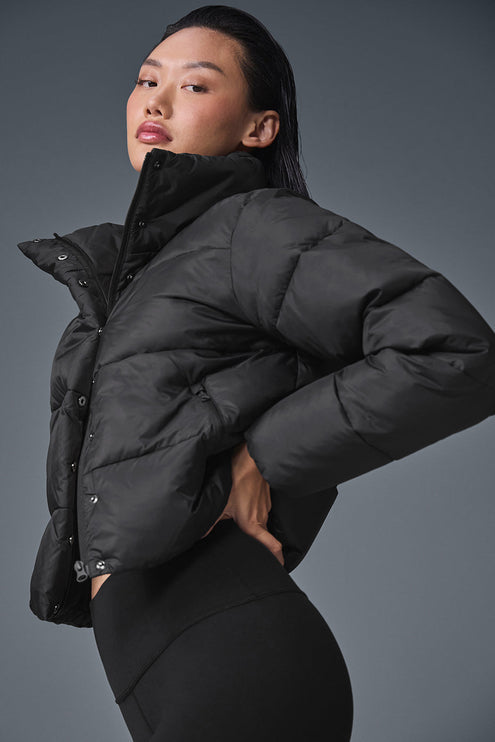 alo Women's Gold Rush Puffer - Black