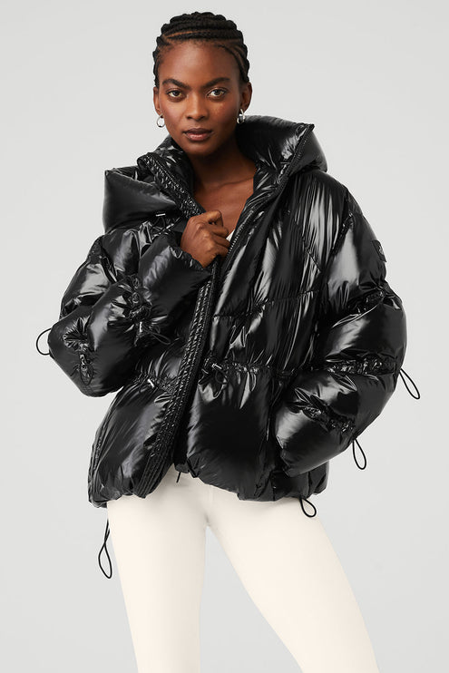 alo Women's Stunner Puffer Jacket - Black