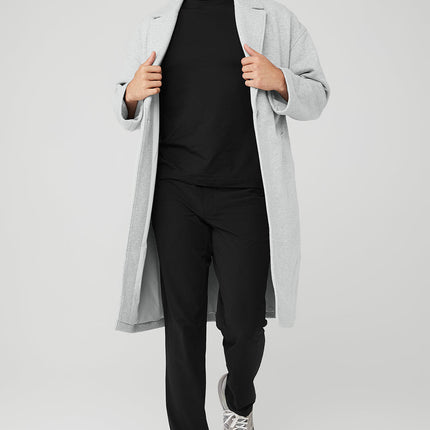 alo Men's VIP Blazer Trench - Athletic Heather Grey