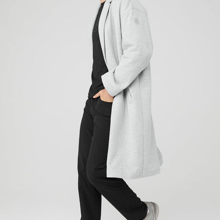 alo Men's VIP Blazer Trench - Athletic Heather Grey