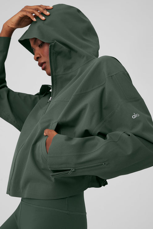 alo Women's Rain Or Shine Jacket - Dark Cactus