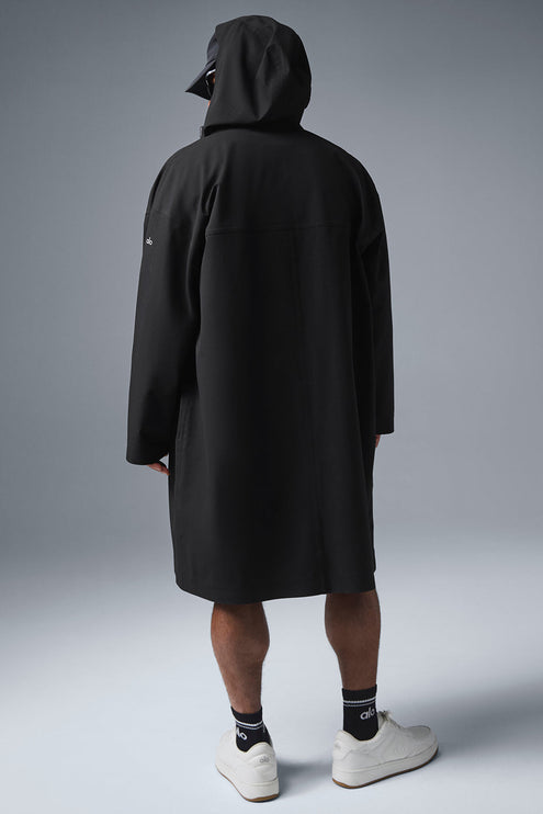 alo Men's Rain Or Shine Long Coat - Black