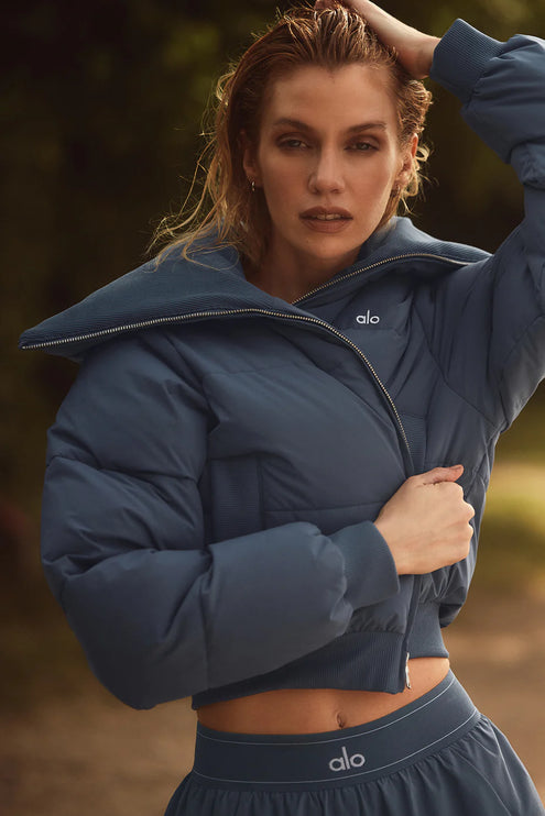 alo Women's Captivate Puffer Bluestone