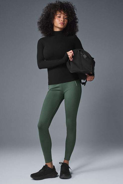 alo Women's High-Waist Thrill Seeker Legging - Dark Cactus