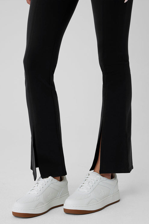 alo Women's Airbrush 7/8 High Waist Flutter Legging - Black