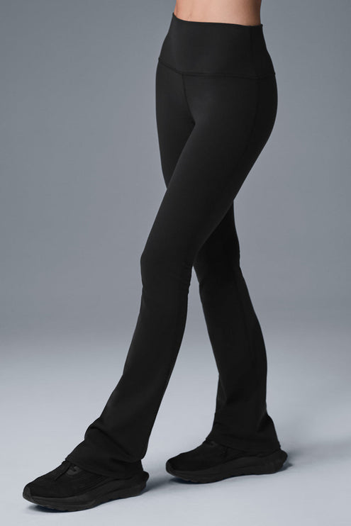 alo Women's Airbrush High-Waist 7/8 Bootcut Legging - Black