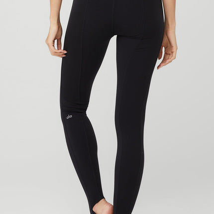 alo Women's Airbrush High-Waist Enso Legging - Black