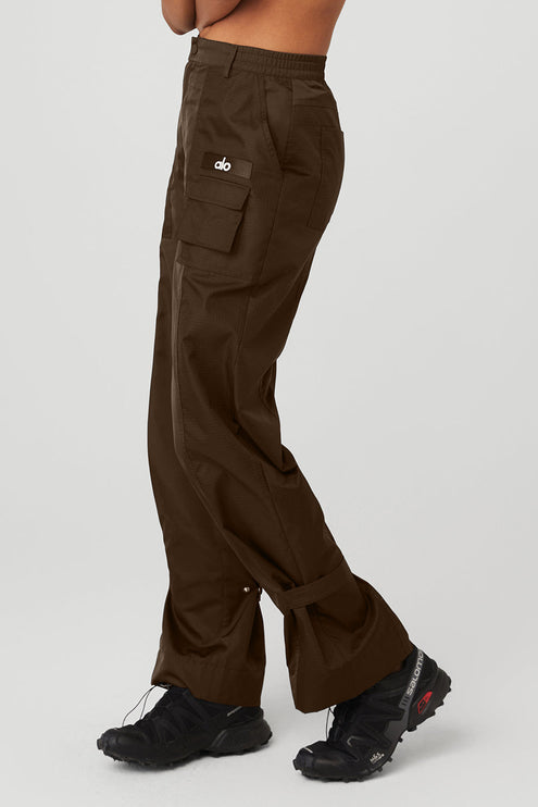 alo Women's Blaze Trouser Pant - Espresso