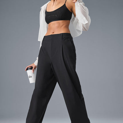 alo Women's High-Waist Pursuit Trouser (Regular) - Black