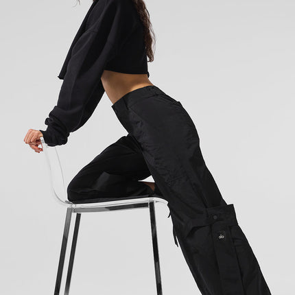 alo Women's High-Waist Voyager Trouser - Black