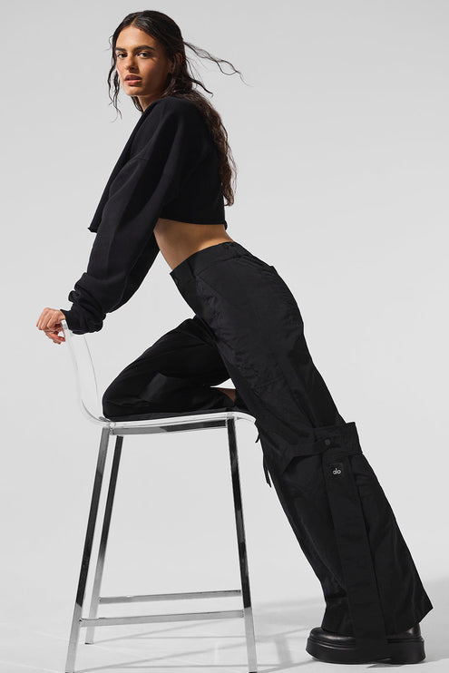 alo Women's High-Waist Voyager Trouser - Black