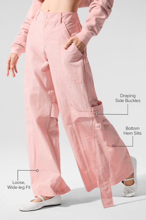 alo Women's High-Waist Voyager Trouser - Pink Quartz