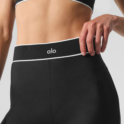 alo Women's Airlift High-Waist Alignment Legging - Black/White