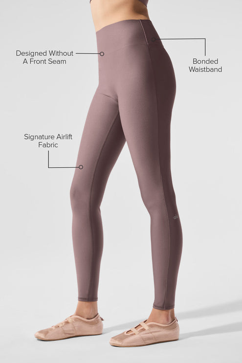 alo Women's Airlift High-Waist Sleek Legging - Mushroom